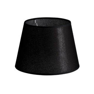 PANTALLA LÁMPARA NEGRA LINO 18 X 18 X 25 CM.