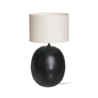 BLACK TABLE IRON LAMP 30 X 30 X 55 CM