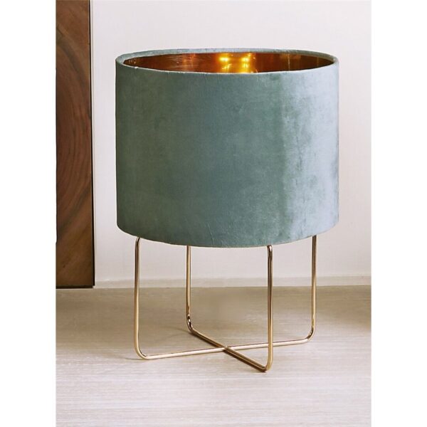 HEIKO 37CMS GOLD TURQUOISE LAMP