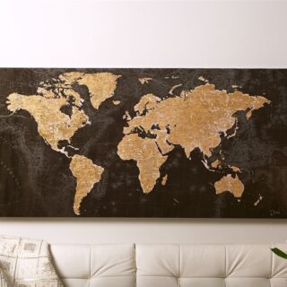 PRINTED LIENZO MAPAMUNDI OLEO 140X70CMS