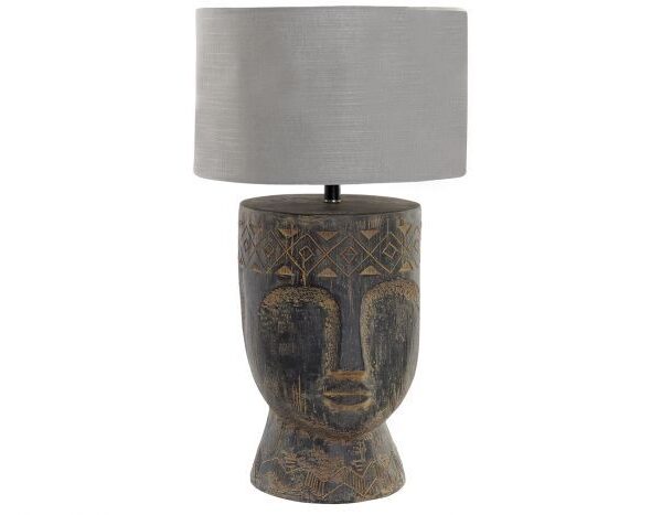 TABLE LAMP TOTEM RESIN POLYESTER 40X40X70 FACE