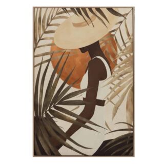 CUADRO IMPRESIÓN AFRICANA LIENZO 80 X 4 X 120 CM.