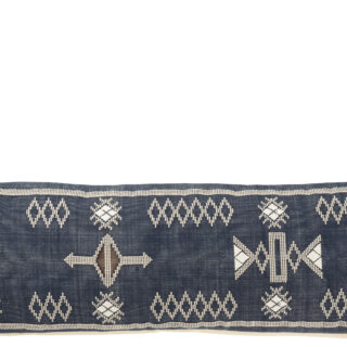 COJIN RECTANGULAR AZUL Y BLANCO