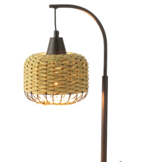 LAMPARA DE MESA CON TRENZADO DE CUERDA