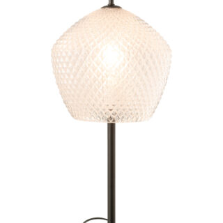 LÁMPARA DE VIDRIO BLANCA