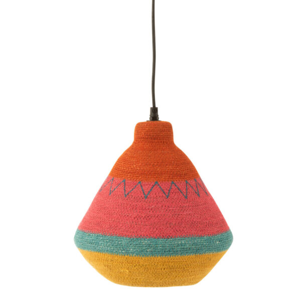 LAMPARA DE TECHO BAMBU MULTICOLOR