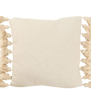 COJIN CON BORLAS BEIG 50 CM