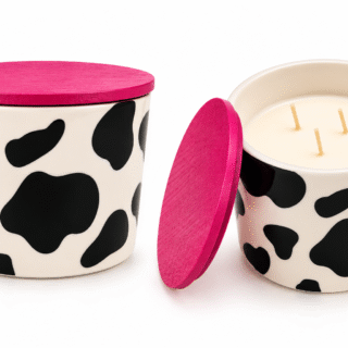 VELA AROMÁTICA ESTAMPADO VACA